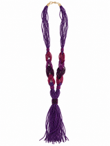COLLIER DE PERLES À FRANGES