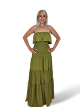 VESTIDO PALABRA DE HONOR NIDO DE ABEJA