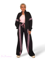 Gestreifter Ballon-Trainingsanzug