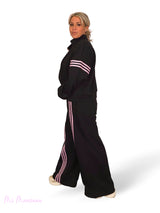 Gestreifter Ballon-Trainingsanzug