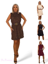 VESTIDO CORTO HILO TERCIOPELO LENTEJUELAS