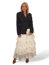 FALDA TUL VOLANTES LENTEJUELAS JOT