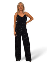 PANTALÓN ANCHO TERCIOPELO LENTEJUELAS