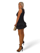 VESTIDO CORTO ENCAJE GLOBO