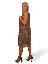 VESTIDO CORTO TUL LENTEJUELAS