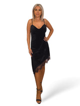 Top de veludo estilo camisola com decote nas costas