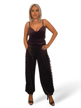 PANTALÓN ALADIN TERCIOPELO ENCAJE