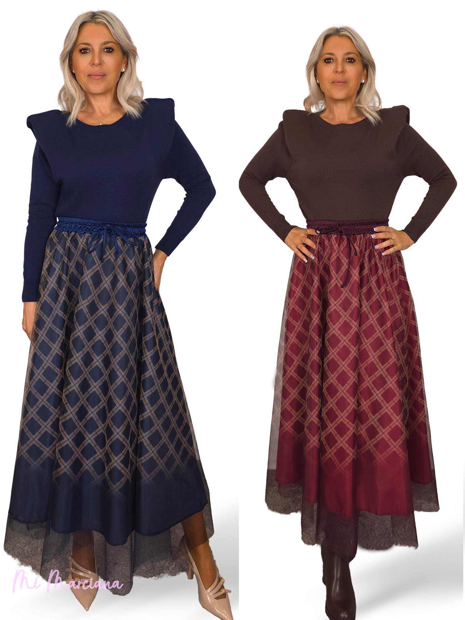 SAIA XADREZ DE TULE JOT