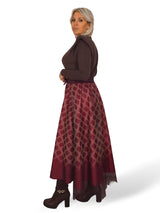 FALDA TUL CUADROS JOT