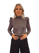 Malha de lurex com folho