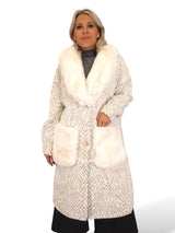 ABRIGO PUNTO CUELLO BOLSILLOS PIEL ECOLÓGICA JOT