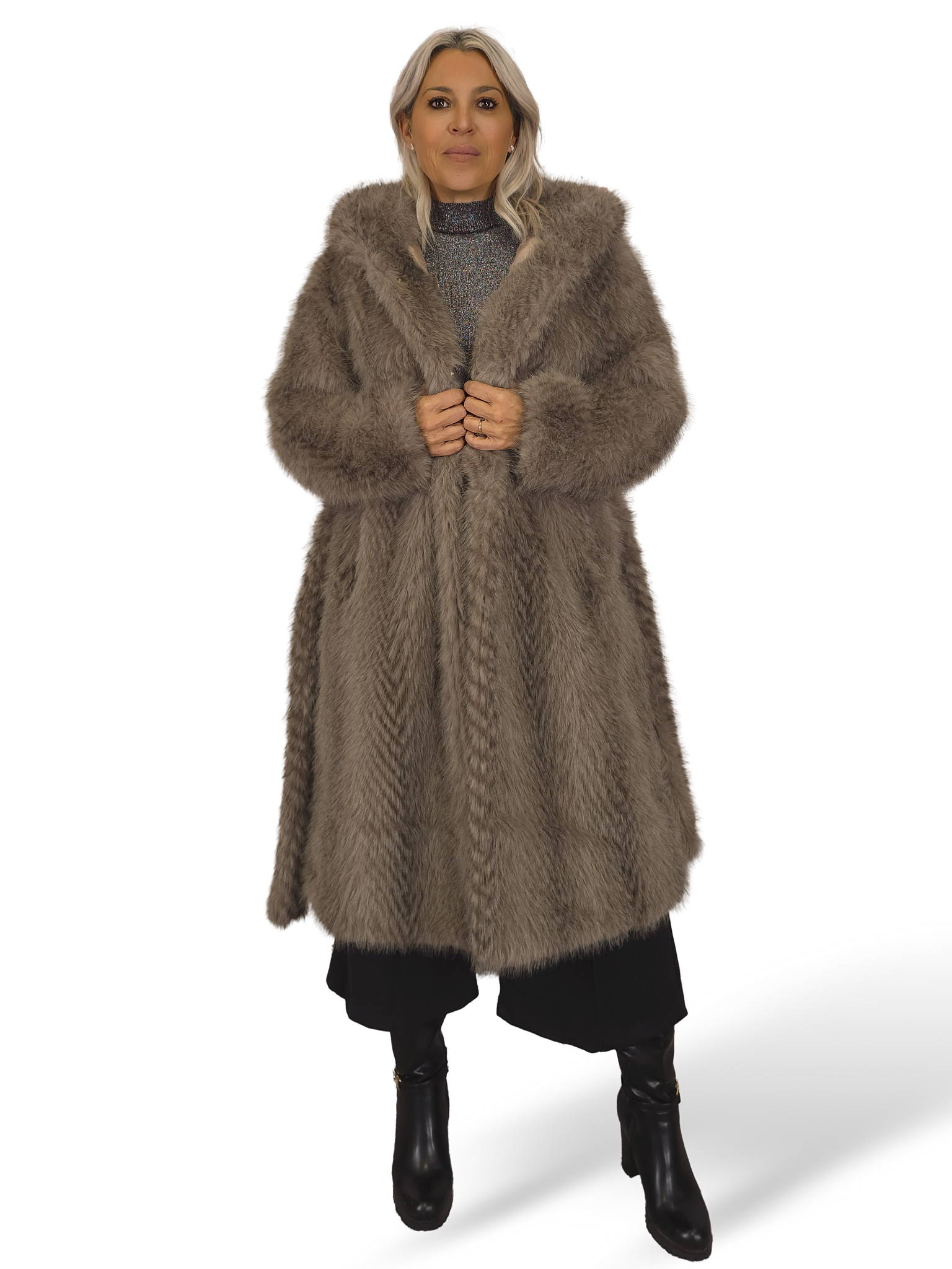 ABRIGO PELO CAPUCHA ESPIGA