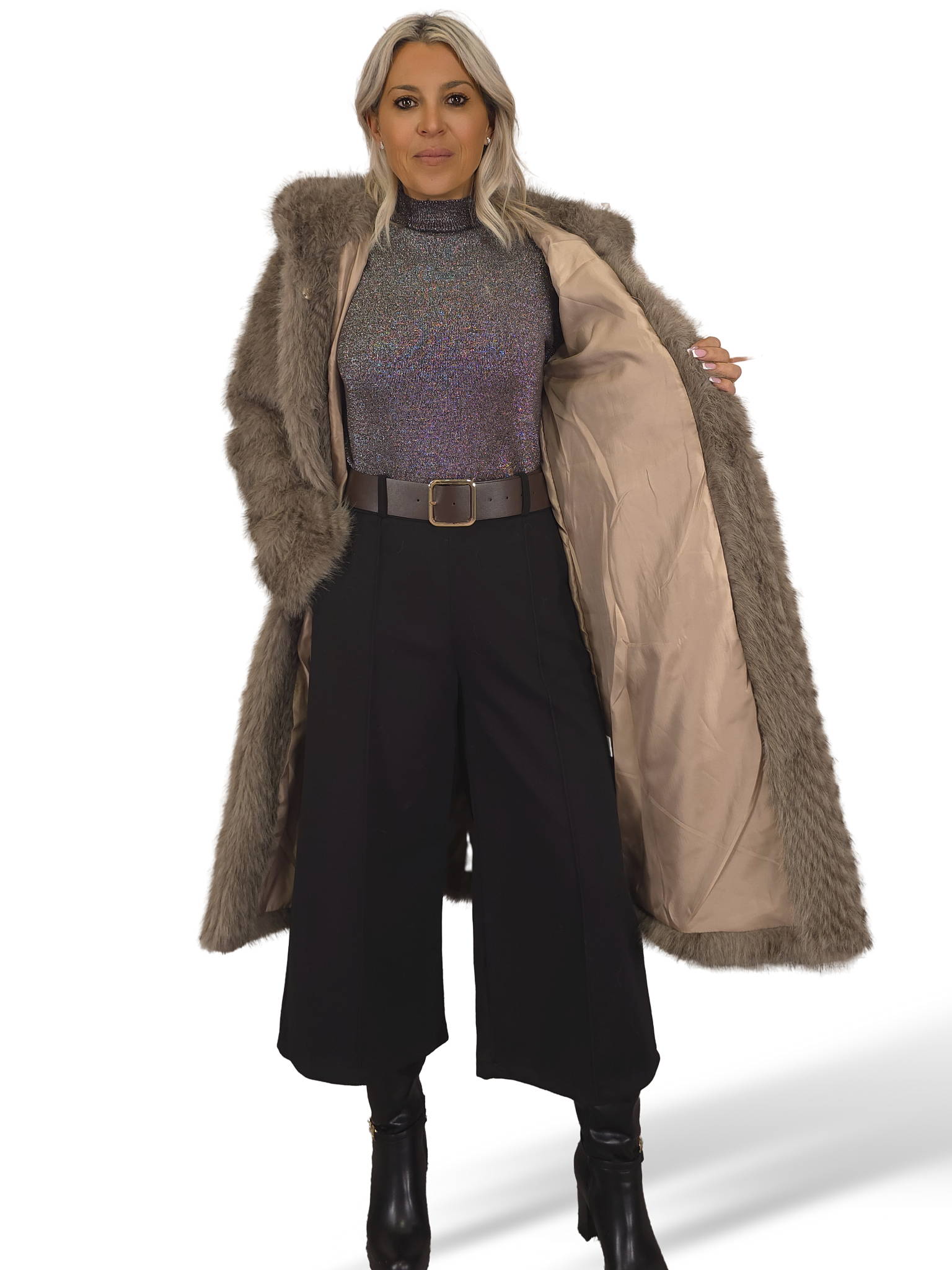 ABRIGO PELO CAPUCHA ESPIGA