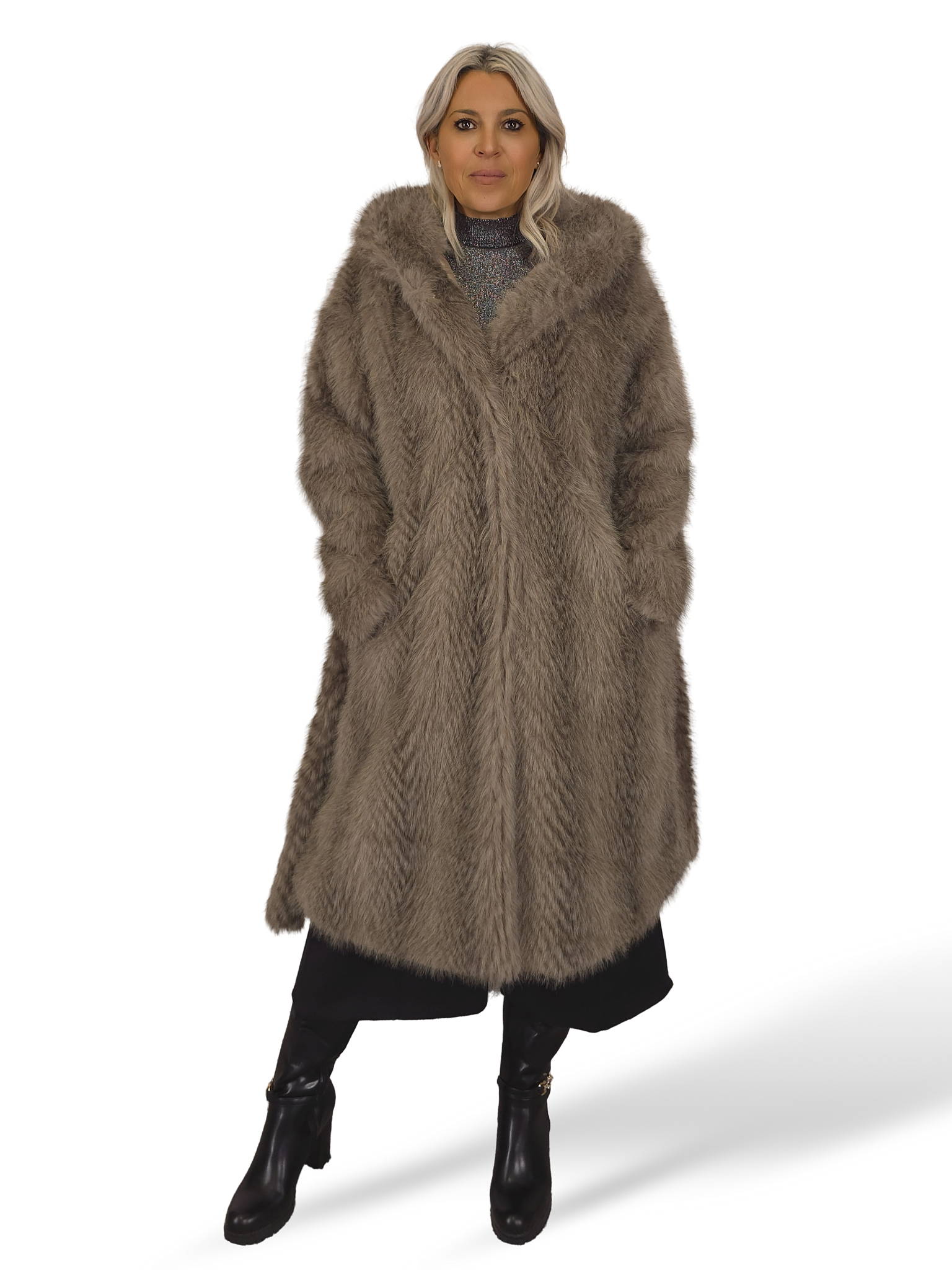 ABRIGO PELO CAPUCHA ESPIGA