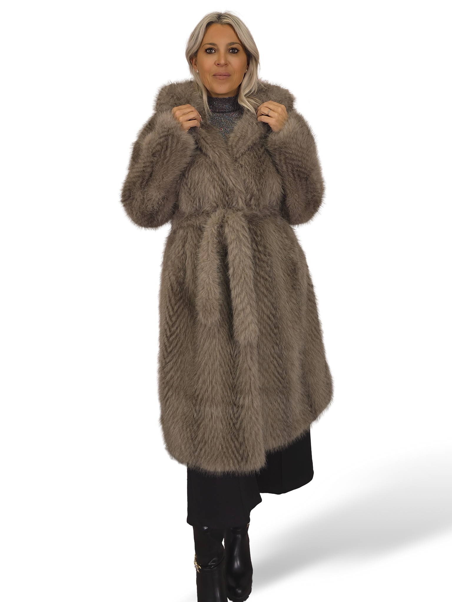 ABRIGO PELO CAPUCHA ESPIGA