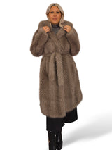 ABRIGO PELO CAPUCHA ESPIGA