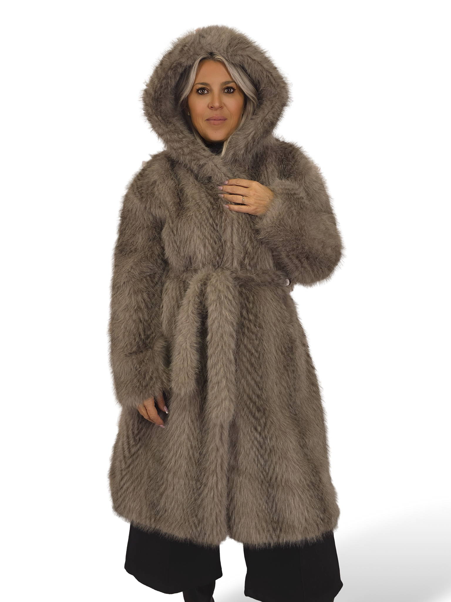 ABRIGO PELO CAPUCHA ESPIGA