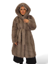 ABRIGO PELO CAPUCHA ESPIGA