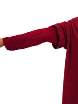 VESTIDO JOT T-SHIRT COM MALHA ESPINHA DE PEIXE