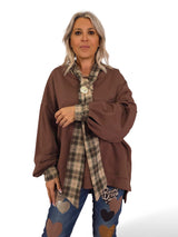 Sweatshirt oversized JOT com gola de fita