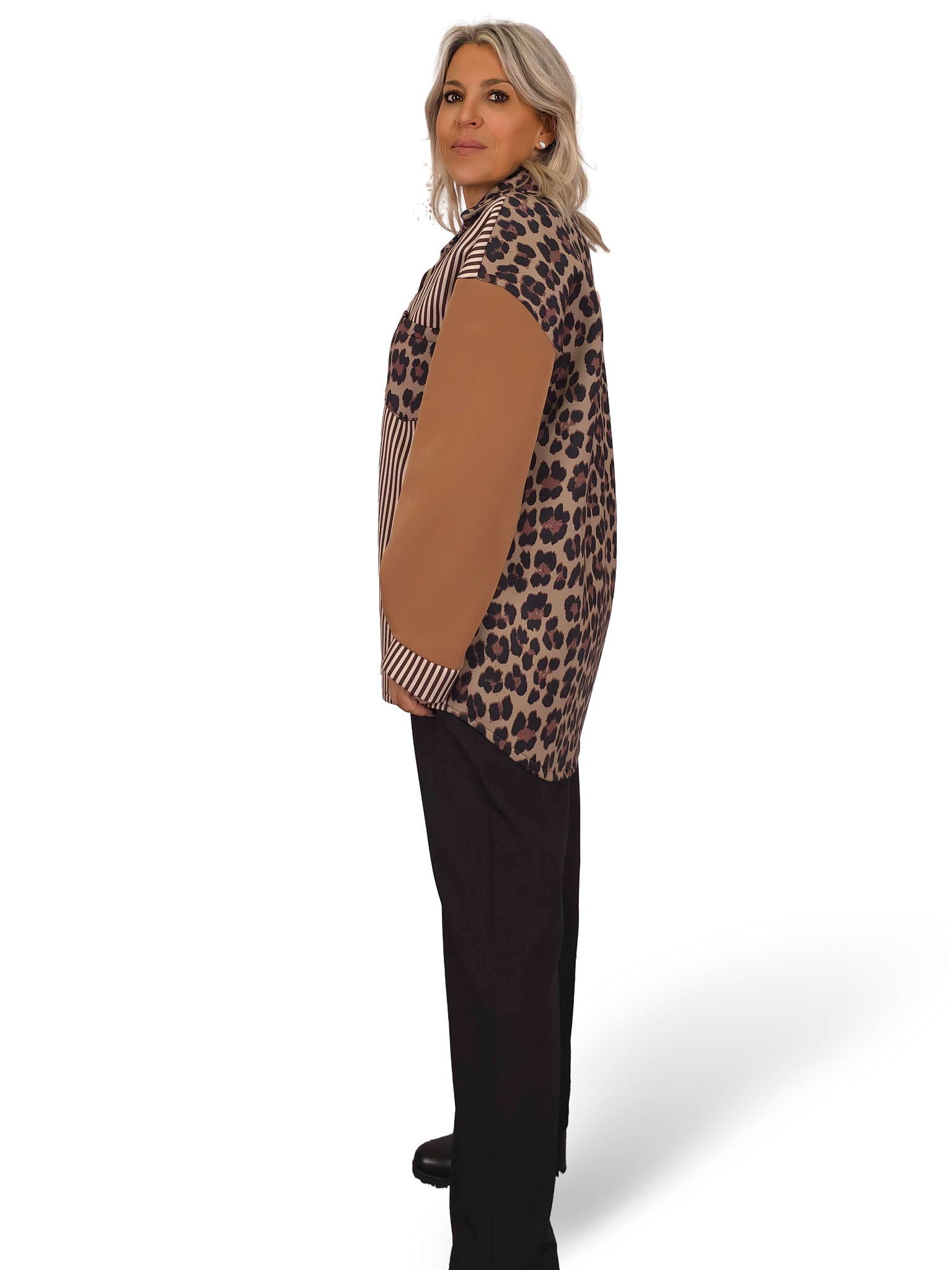 SOBRE CAMISA NEOPRENO RAYAS ANIMAL PRINT JOT