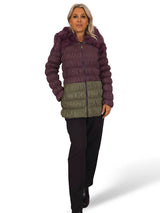 PARKA BICOLOR ENGOMADO PELO SOLAPA JOT