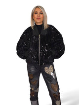 BOMBER TERCIOPELO LENTEJUELAS JOT