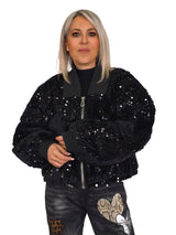 BOMBER TERCIOPELO LENTEJUELAS JOT