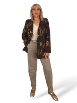 BLAZER MICRO PANA BORDADA LENTEJUELAS