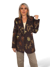 BLAZER MICRO PANA BORDADA LENTEJUELAS