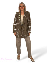 MAXI BLAZER FELPA METALIZADA JOT