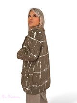 MAXI BLAZER FELPA METALIZADA JOT