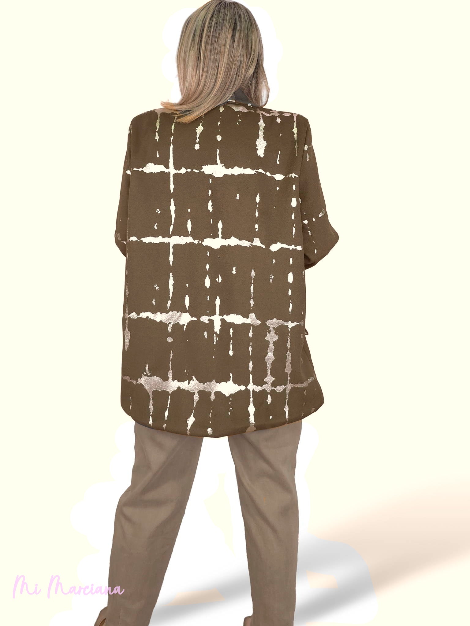 MAXI BLAZER FELPA METALIZADA JOT