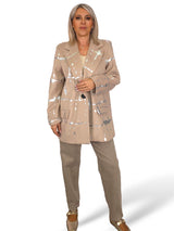 MAXI BLAZER FELPA METALIZADA JOT