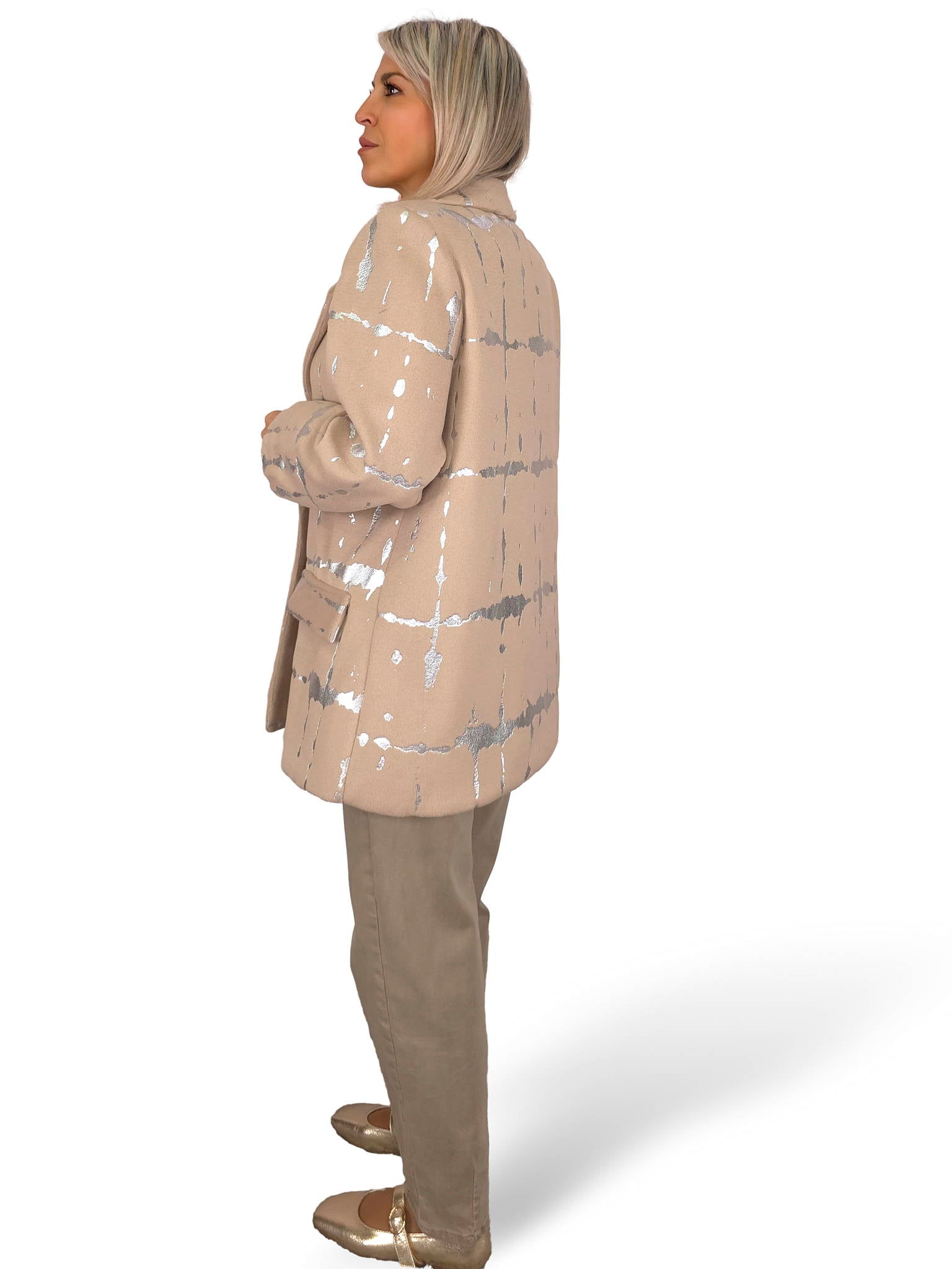 MAXI BLAZER FELPA METALIZADA JOT