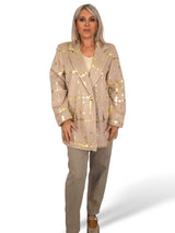 MAXI BLAZER FELPA METALIZADA JOT