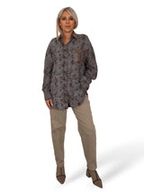 Camisa xadrez maxi JOT em ecopele