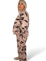 FLOCKED VELVET LEAF SET