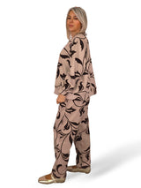 FLOCKED VELVET LEAF SET