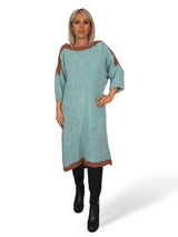 VESTIDO PUNTO GORDO BICOLOR JOT