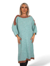 VESTIDO PUNTO GORDO BICOLOR JOT