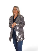 BLAZER GRIS METALIZADA PLATA JOT