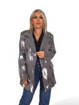 BLAZER GRIS METALIZADA PLATA JOT