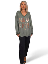 JERSEY HAPPY ANIMAL PRINT