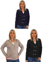 CHAQUETA PUNTO ITALIANO BOTONES CANDY