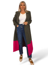 BLAZER LARGA BICOLOR