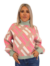 JERSEY LANA PUNTO VERDE ROSA JOT