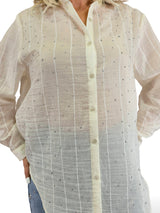 CAMISA RAYAS STRASS JOT