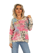 JERSEY PUNTO ANIMAL PRINT LOVE YOU