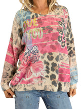 JERSEY PUNTO ANIMAL PRINT LOVE YOU